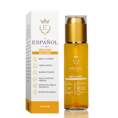Fluido termoprotector Oro Fluido - deja increíbles destellos dorados en el cabello
