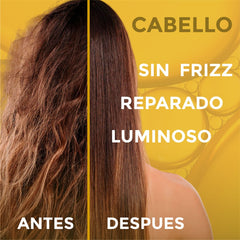 Fluido termoprotector Oro Fluido - deja increíbles destellos dorados en el cabello