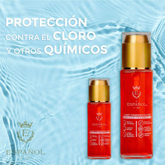 Fluido termo protector para cabello - protege el cabello del calor de planchas y secadoras
