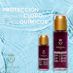 Fluido termoprotector para cabello rubio o platinado - protege de los rayos UV - Preveniene el deslavado y mantener el color por más tiempo.