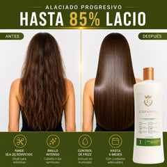 Alaciado Progresivo Profesional 1000 ml | Control Frizz y Brillo Intenso