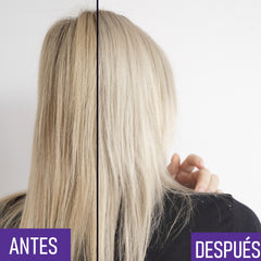 Shampoo matizador - reduce la tonalidad amarillenta del cabello rubio, platinado o decolorado