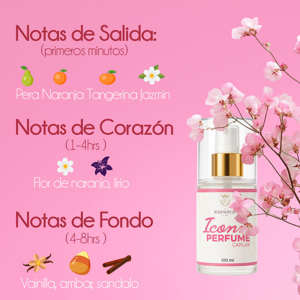 Perfume Capilar Iconic | Fragancia para Cabello con Keratina sin alcohol