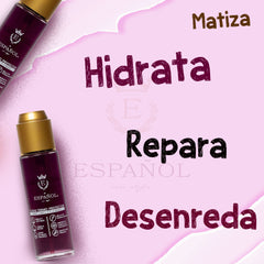 Fluido termoprotector para cabello rubio o platinado - protege de los rayos UV - Preveniene el deslavado y mantener el color por más tiempo.