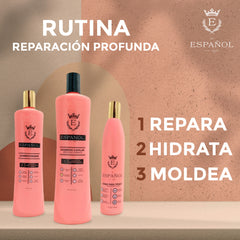 Kit post Alaciado - Rutina Completa para cabello Dañado