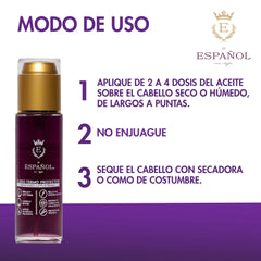 Fluido termoprotector para cabello rubio o platinado - protege de los rayos UV - Preveniene el deslavado y mantener el color por más tiempo.