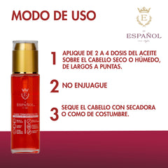 Fluido termo protector para cabello - protege el cabello del calor de planchas y secadoras