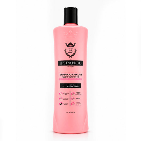 Shampoo capilar reestructurante - Reconstruye cabello dañado